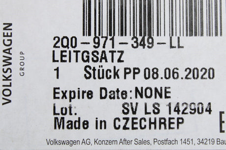 VW Audi Skoda SEAT starter motor/alternator wiring harness 2Q0971349LL