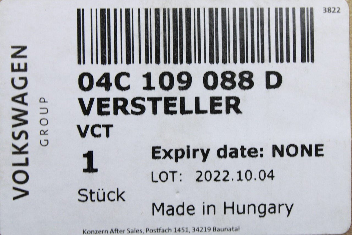 VW Polo Audi A1 Skoda SEAT Camshaft adjuster unit for 1.0TSI 04C109088D