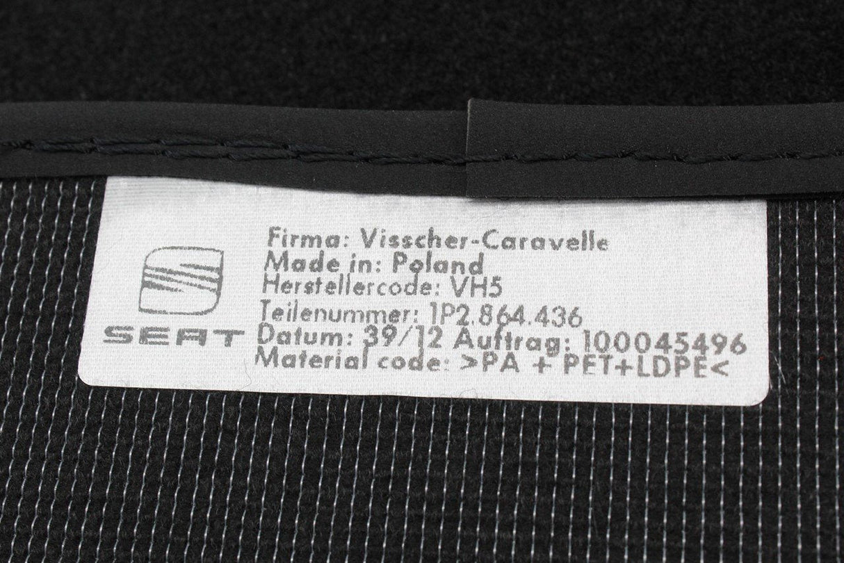 SEAT Leon 1P 2006-2013 front & rear carpet floor mats set 1P2863011LOE