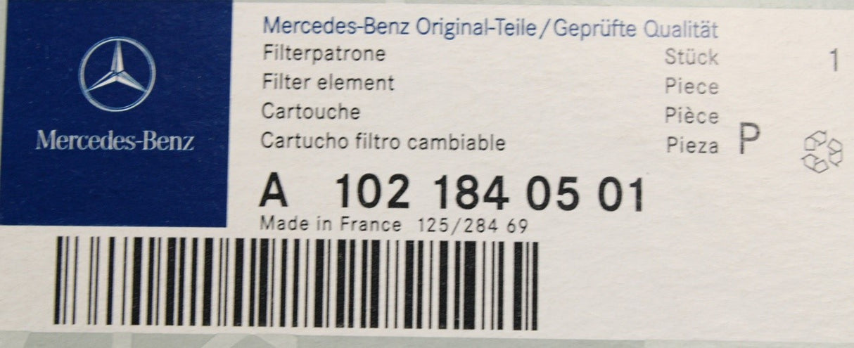 Mercedes-Benz engine oil filter A1021840501