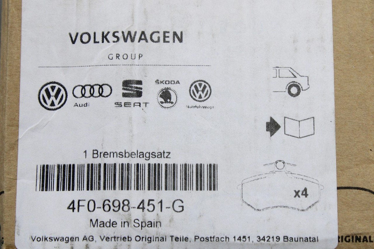 Audi RS6 C6 2008-2010 brake pads set for 356x28mm (rear) 4F0698451G