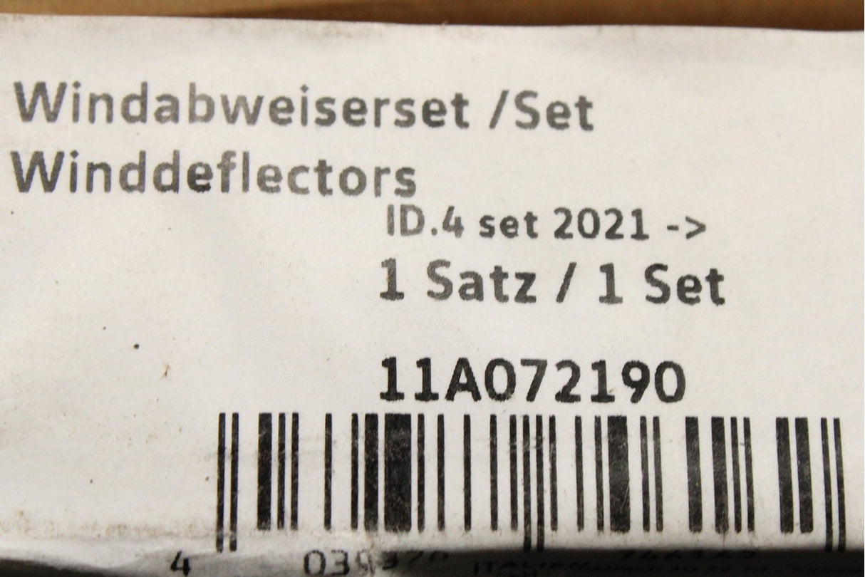 VW ID.4 ID.5 21-on accessory front & rear wind deflectors (x4) 11A072190