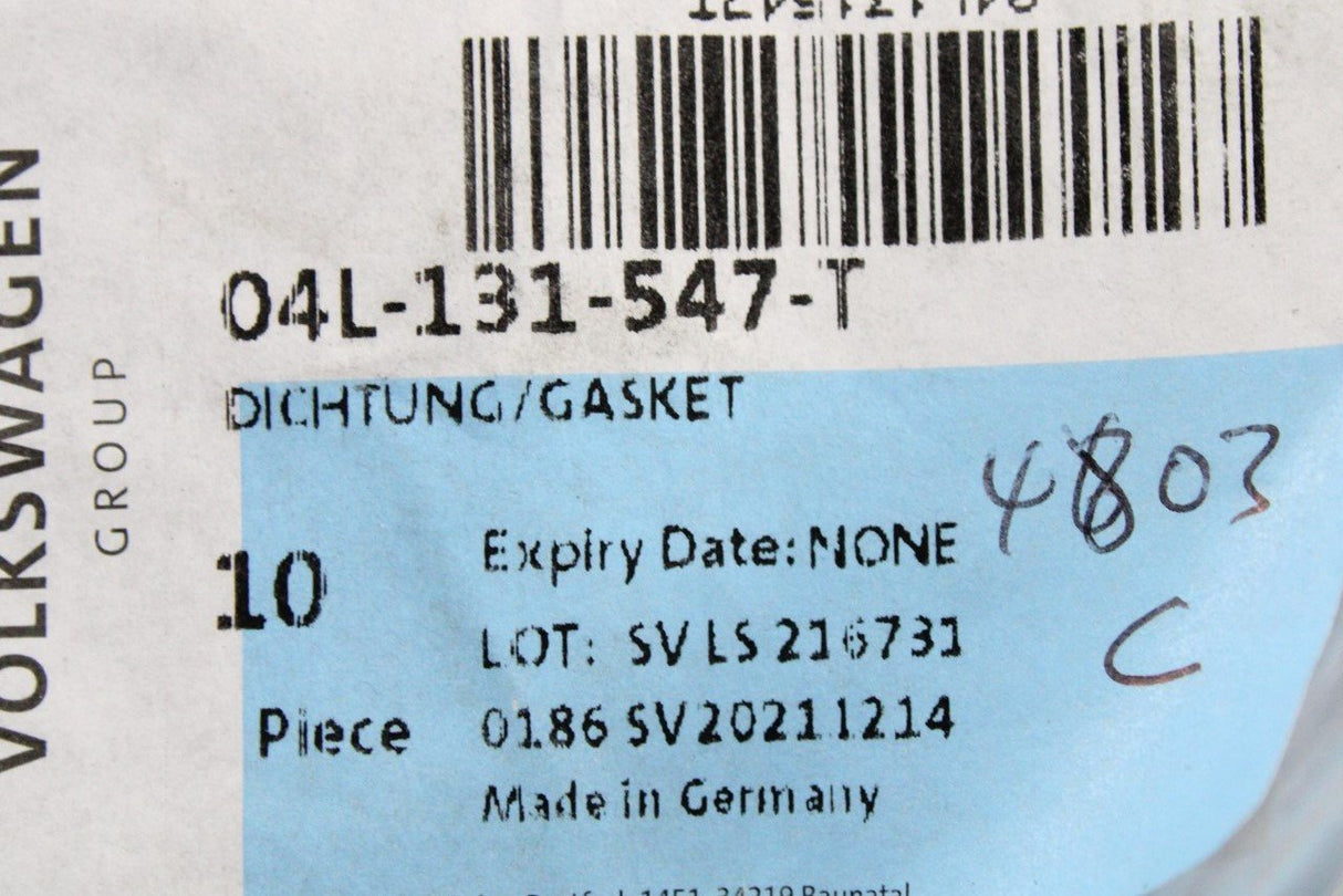 VW Audi Skoda SEAT 1.4 1.6 2.0 TDI turbo connecting pipe seal 04L131547T