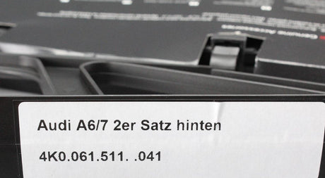 Audi A6 Saloon A7 Sportback 2019- Rear rubber floor mats 4K0061511 041