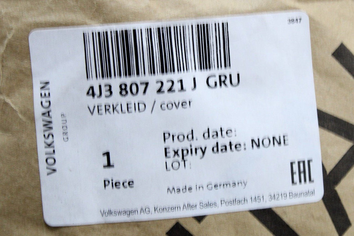 Audi e-tron GT 2021-on front bumper cover (primed) 4J3807221J GRU