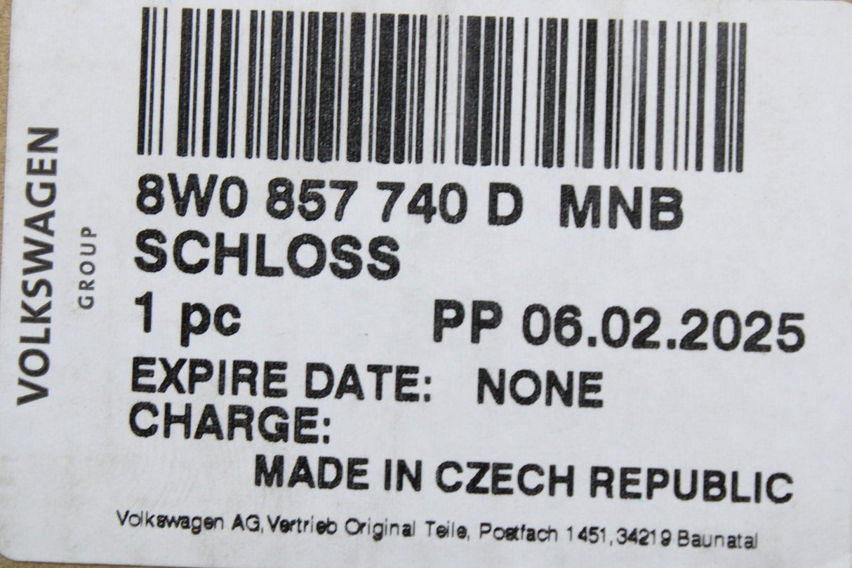 Audi A4 A5 RS4 RS5 2016-2025 seat belt latch (rear right) 8W0857740D MNB
