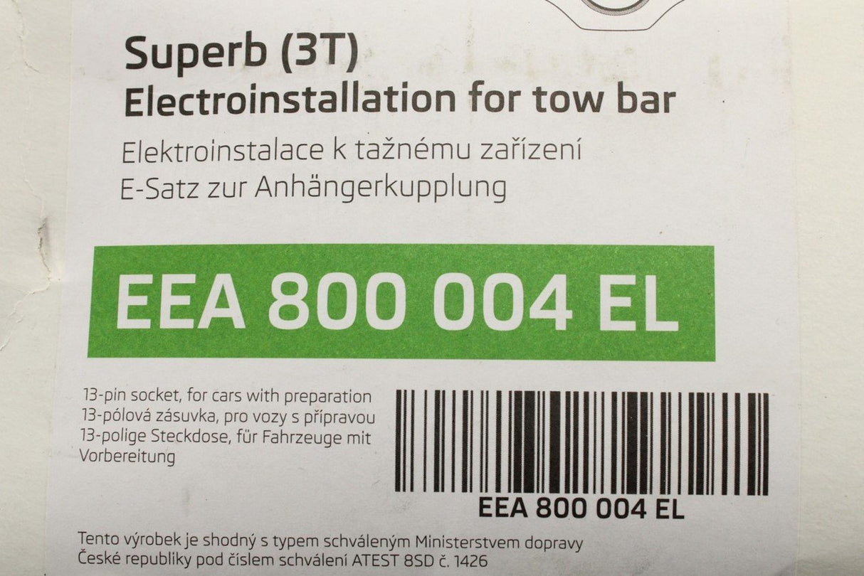 Skoda Superb 2008-2015 towing electrics kit EEA800004EL