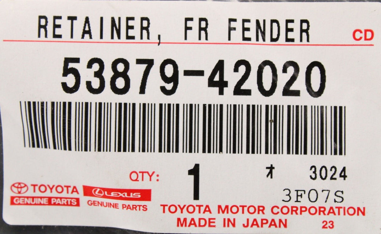 Toyota RAV4 2012-2019 front wheel arch liner bracket 53879-42020