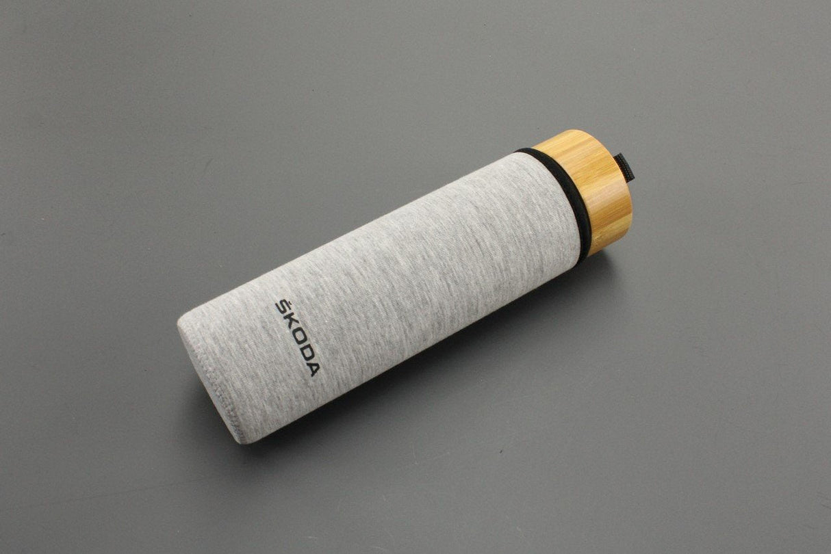 Skoda ECO glass water bottle with cover 000050309G