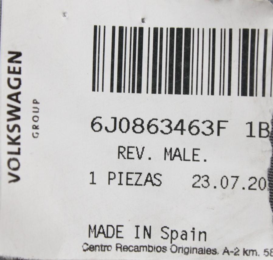 SEAT Ibiza 6J 2013-17 rear boot compartment floor carpet 6J0863463F 1BS