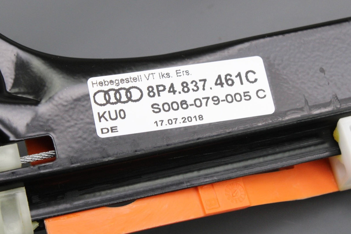 Audi A3 S3 RS3 2004-2013 4 door window regulator (front left) 8P4837461C