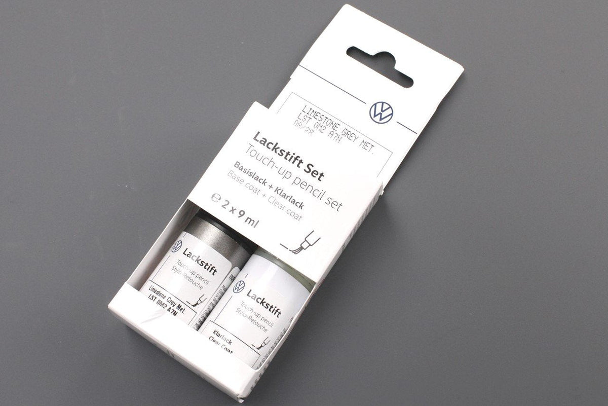VW Touch up paint set x2 9ml Limestone Grey Metallic LA7N LST0M2A7N