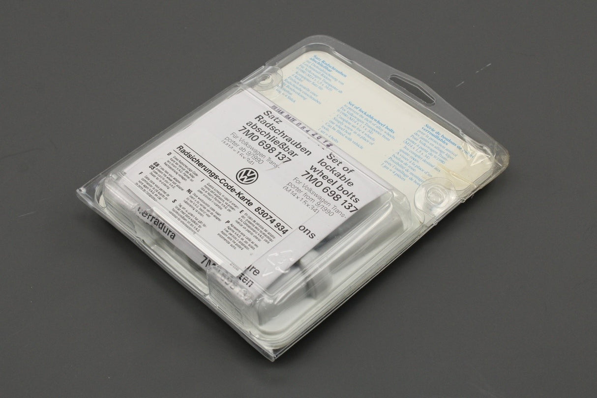 VW Transporter T4 96-04 locking wheel bolts set 7M0698137