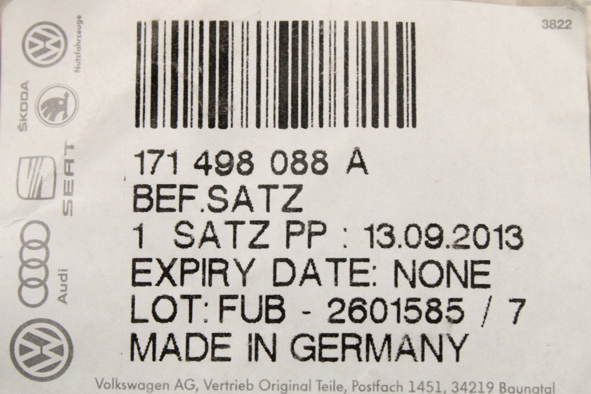 VW Golf MK1 MK2 MK3 diff casing output wheel fixing parts 171498088A