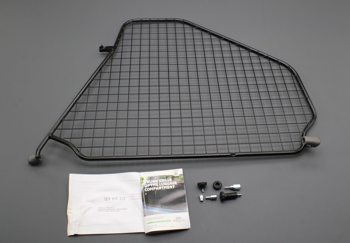 Skoda Octavia Estate 2013-20 longitudinal boot parition grille 5E9017222