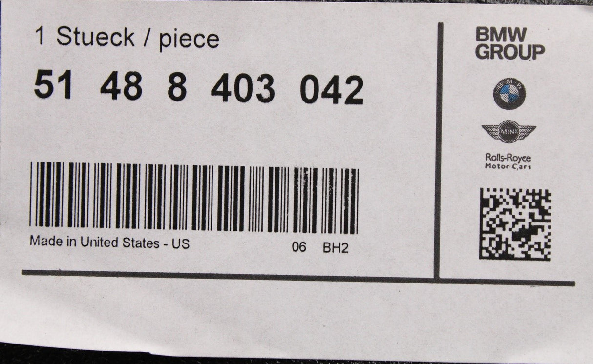 BMW E53 X5 1999-04 rear door sound insulation (right) 51488403042