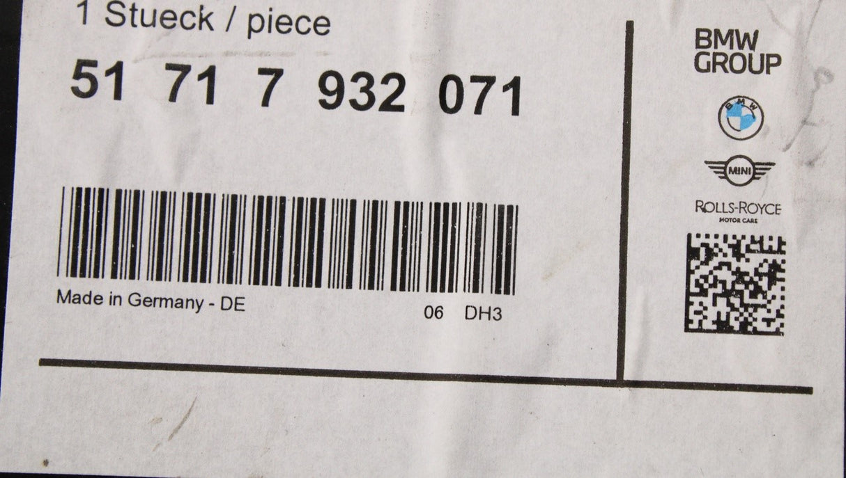 BMW I20 iX 2021-22 front wheel arch underbody trim (left) 51717932071