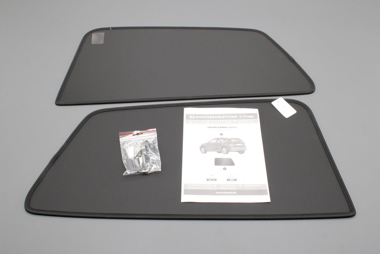 Skoda Kamiq 2019-on rear door windows sun blinds kit 658064363