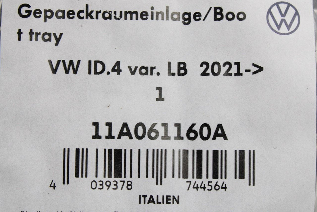 VW ID.4 2021-On boot luggage compartment inlay variable floor 11A061160A