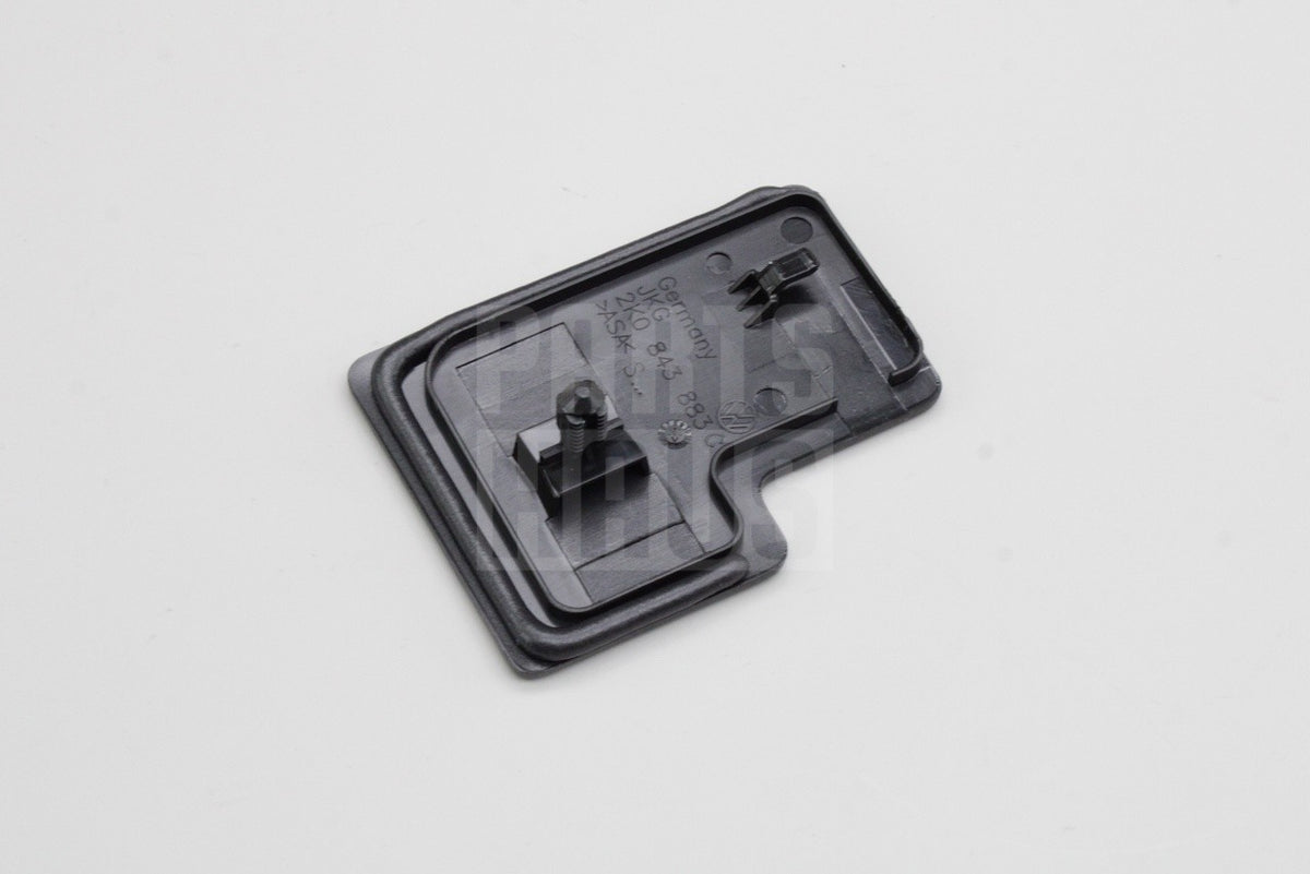 VW Caddy 2004-21 side sliding door rail end cap (left) 2K0843883C 9B9