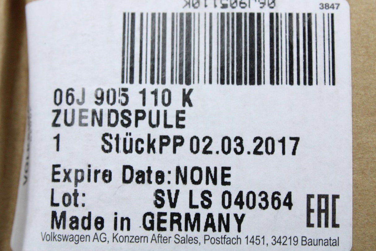 VW Audi Skoda SEAT 1.8 2.0 TSI TFSI Ignition coil COP 06J905110K