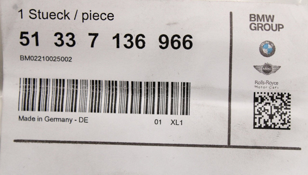 BMW X5 E70 06-12 window aperture exterior trim (front right) 51337136966