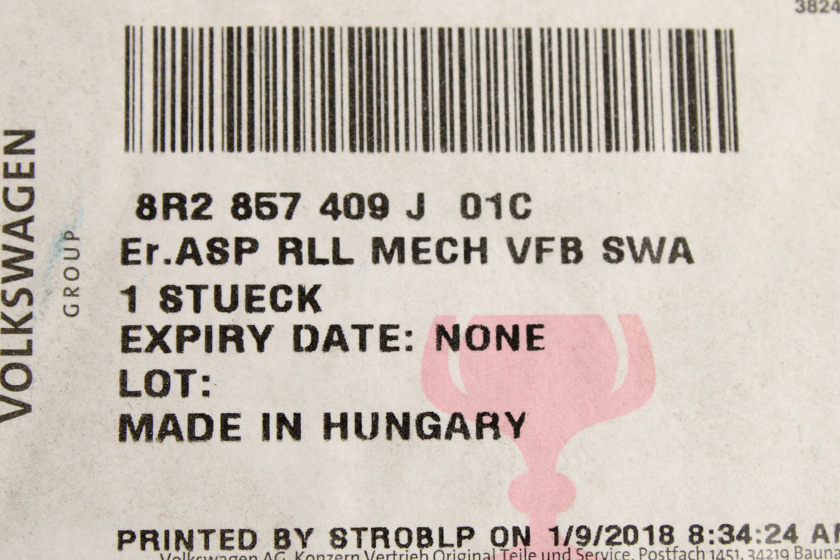 Audi Q5 2009-2017 RHD wing mirror housing (left) 8R2857409J 01C