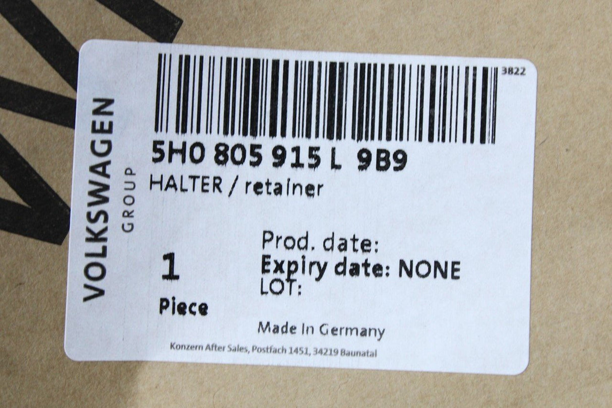 VW Golf MK8 2020-on front splitter retaining trim 5H0805915L 9B9