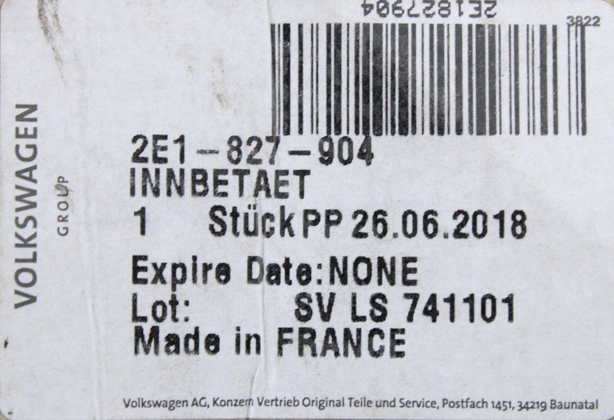 VW Crafter 2006-2016 rear wing door inner actuator handle 2E1827904