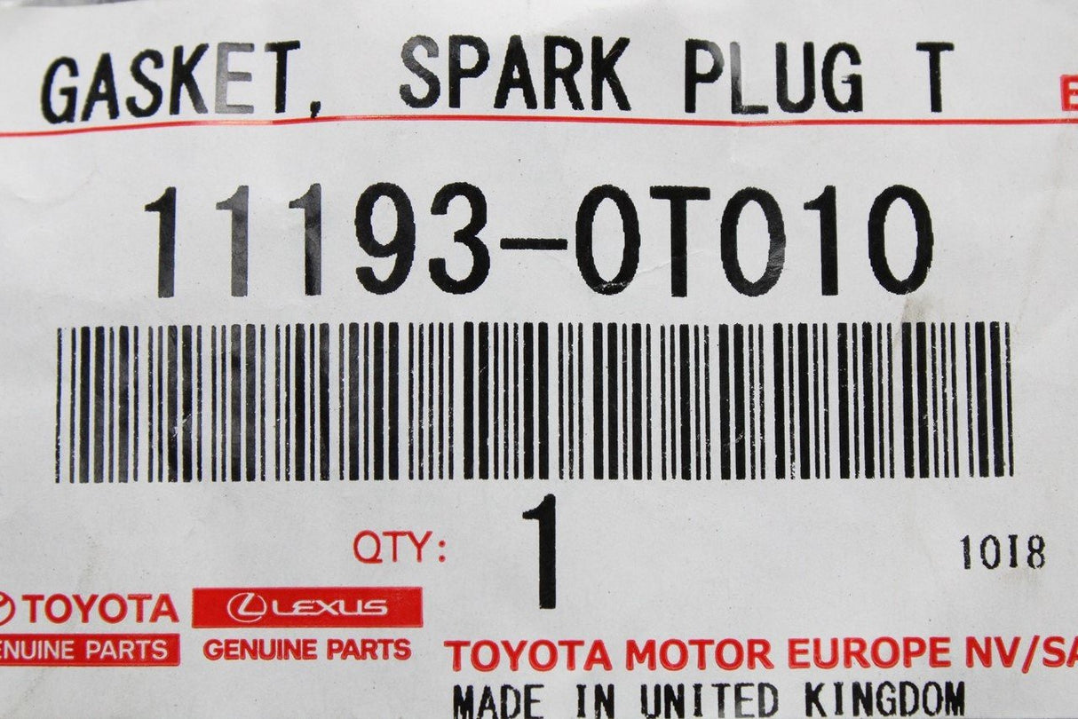 Toyota rocker cover spark plug gasket (x4) 11193-0T010