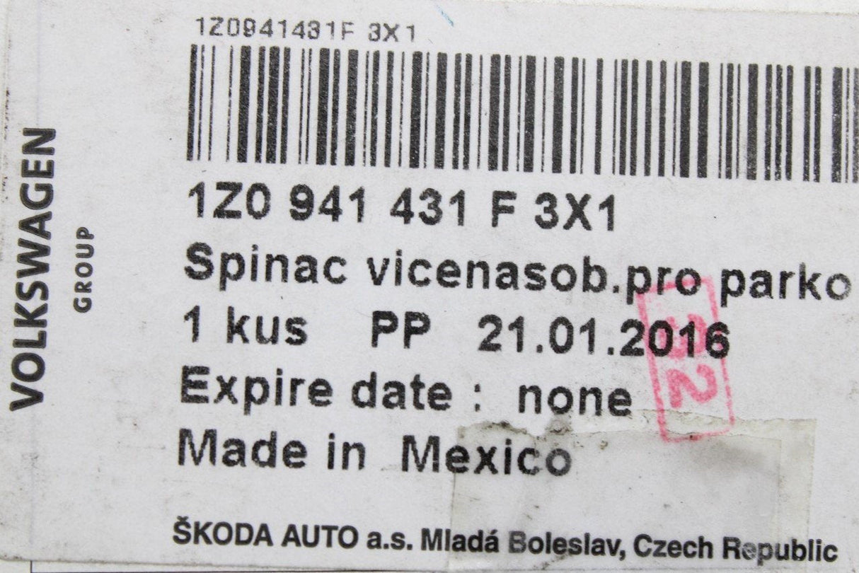 Skoda Octavia 1Z 2004-2008 headlight switch 1Z0941431F 3X1