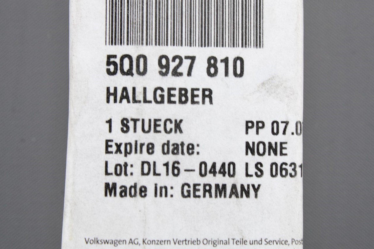 VW Crafter Up Skoda Octavia SEAT Hall sensor for clutch pedal 5Q0927810