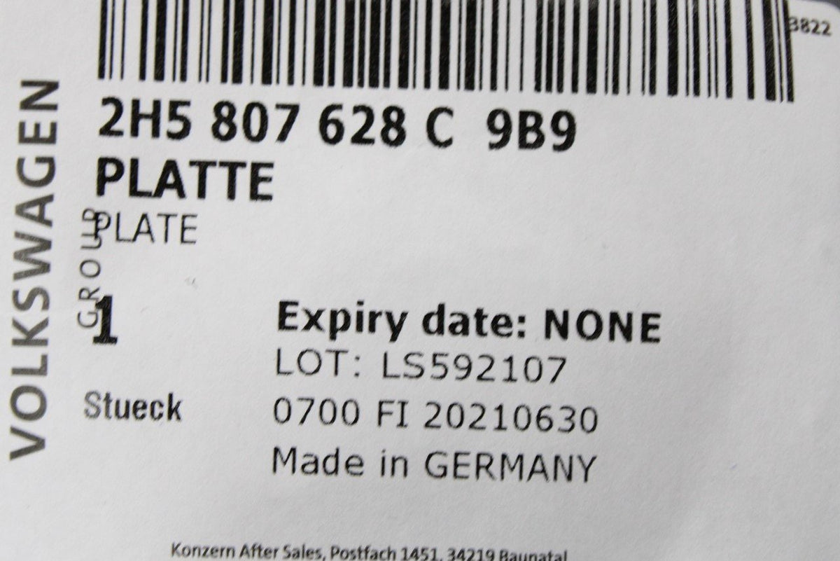 VW Amarok 2013-2023 rear tailgate striker plate (right) 2H5807628C 9B9