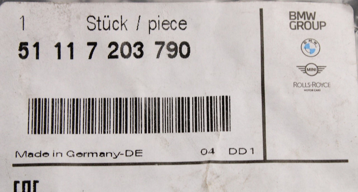 BMW Z4 E89 2009-2013 front bumper lower grille 51117203790