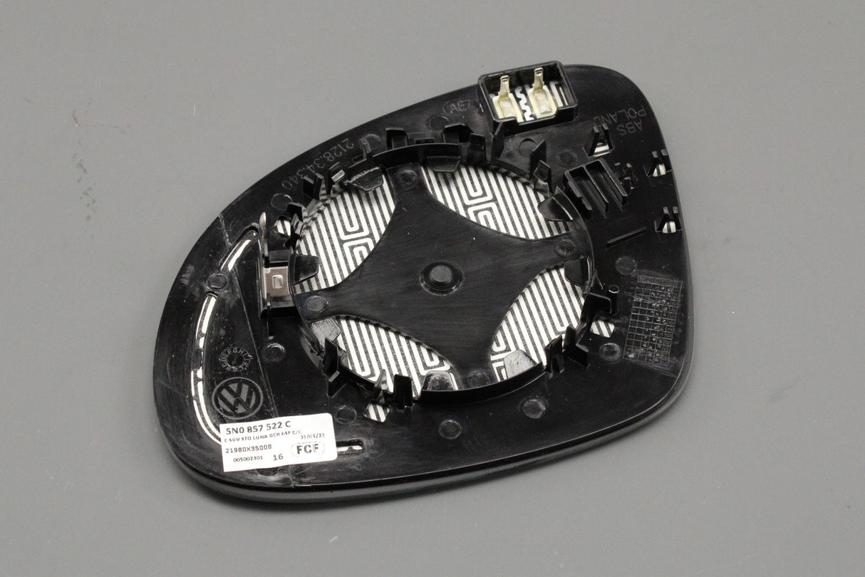 VW Tiguan 08-16 Sharan SEAT wing mirror glass (right) 5N0857522C