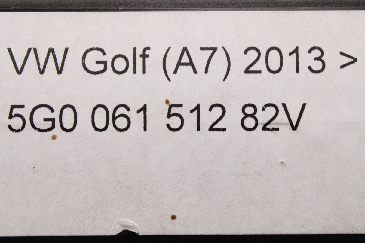 VW Golf MK7 MK7.5 2013-2020 all weather floor mats (rear) 5G0061512 82V