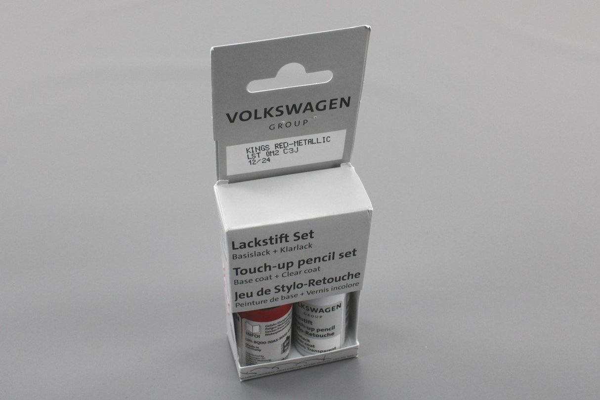 VW Touch up paint set x2 9ml Kings Red Metallic LC3J LST0M2C3J