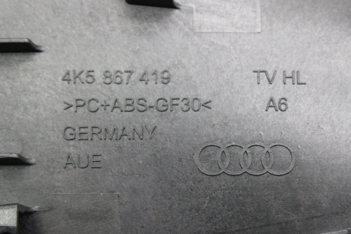 Audi A6 2019-on rear door card trim panel (left) 4K5867419E 3LP