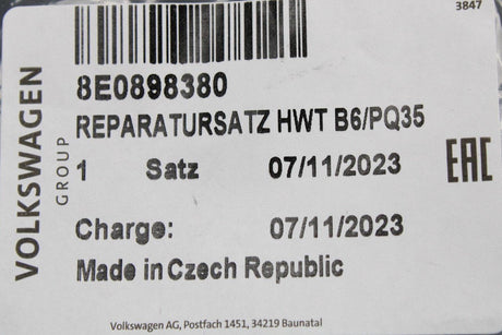 VW Golf Audi RS3 Skoda SEAT Leon heater matrix pipe gasket set 8E0898380