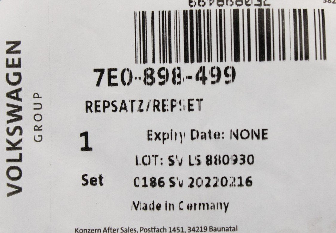 VW Transporter T5 T6 rear tip seat release levers repair kit 7E0898499