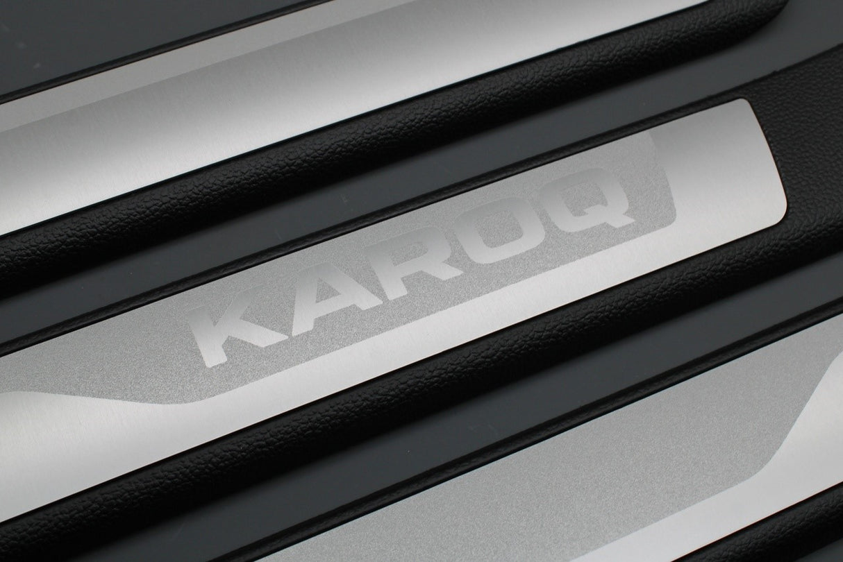 Skoda Karoq 2018-on decorative door sill strips 57A071303A