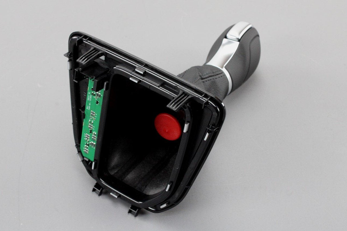 VW Caddy 2016-21 DSG leather gearstick lever knob (RHD) 2K2713203B UMF