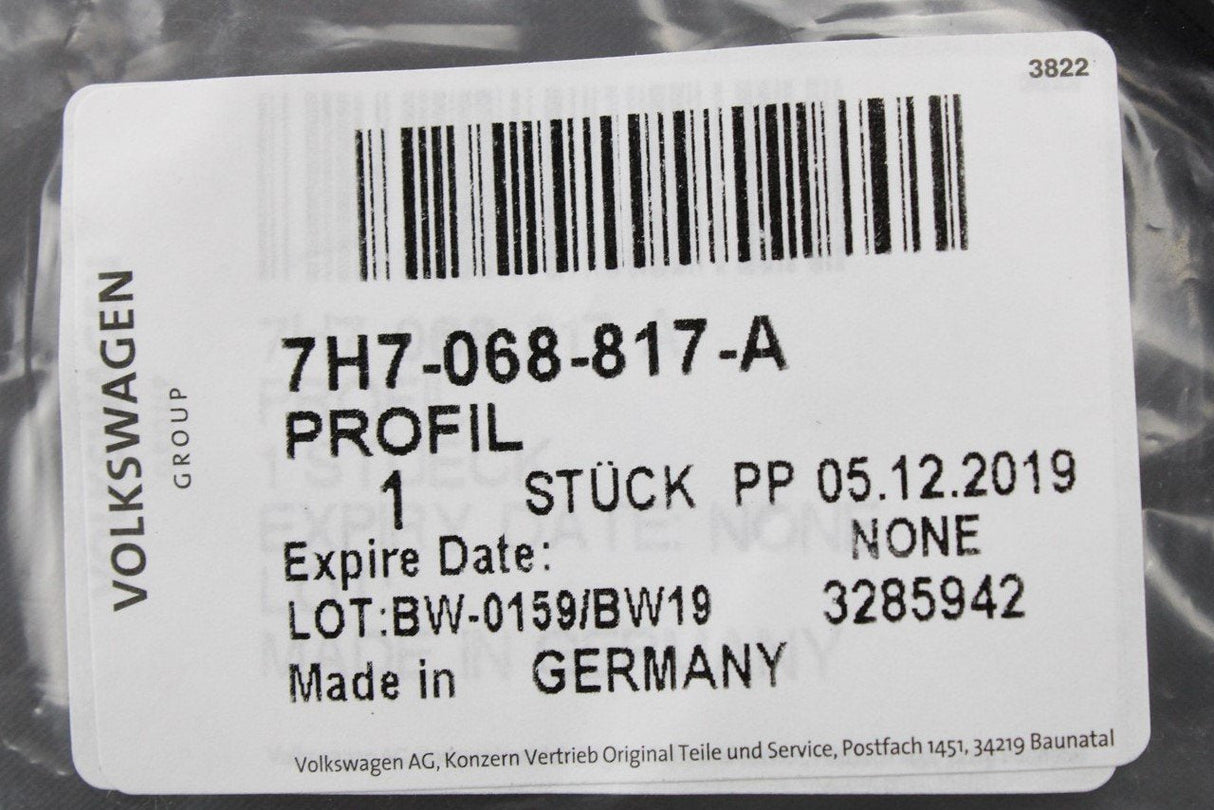 VW California T5 T6 roof storage bin opening mechanism (left) 7H7068817A