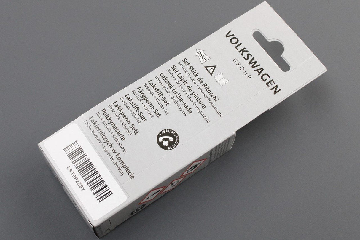 VW Audi touch up paint pen with clear coat Phantom Black Pearl LST0P2Z9Y