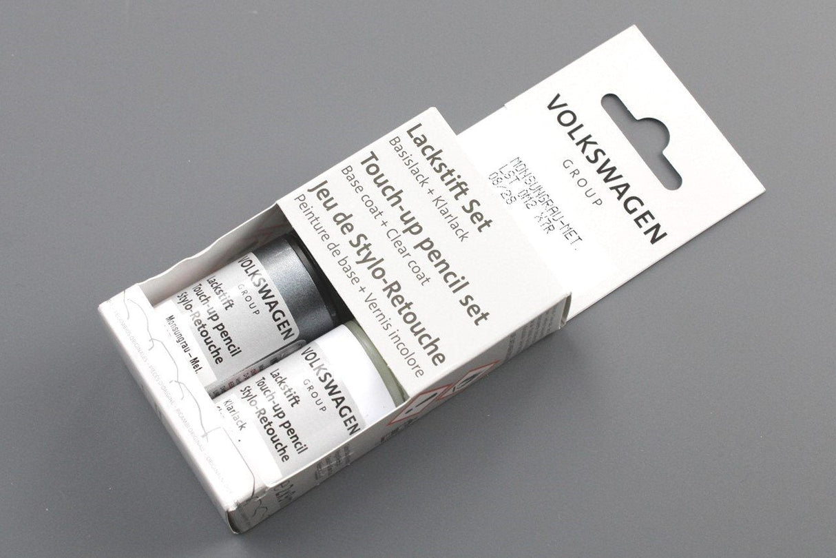Audi touch up paint pen with clear coat Monsoon Grey Metallic LST0M2X7R