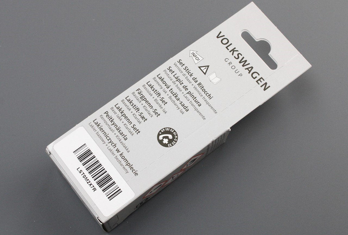 Audi touch up paint pen with clear coat Monsoon Grey Metallic LST0M2X7R