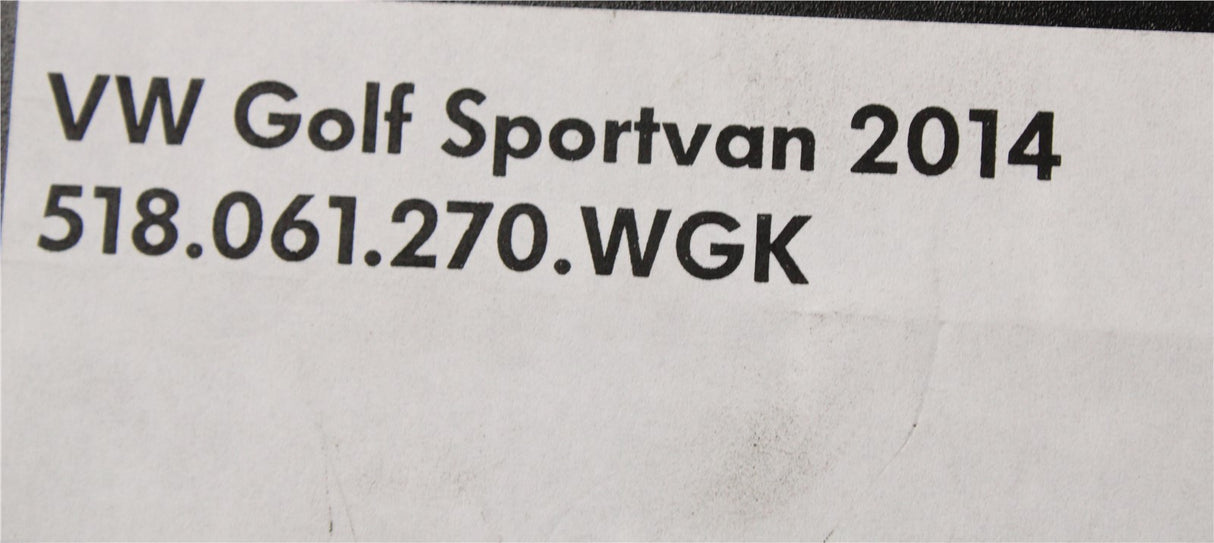 VW Golf SV 2014-on premium carpet floor mats set 518061270 WGK
