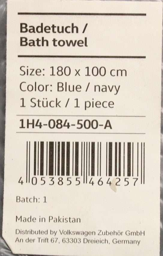 VW merchandise ID.Buzz towel 180x100cm (Blue) 1H4084500A