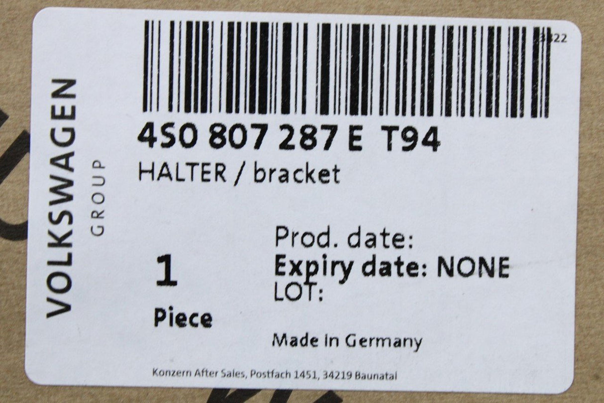 Audi R8 2016-on front number plate holder (gloss black) 4S0807287E T94