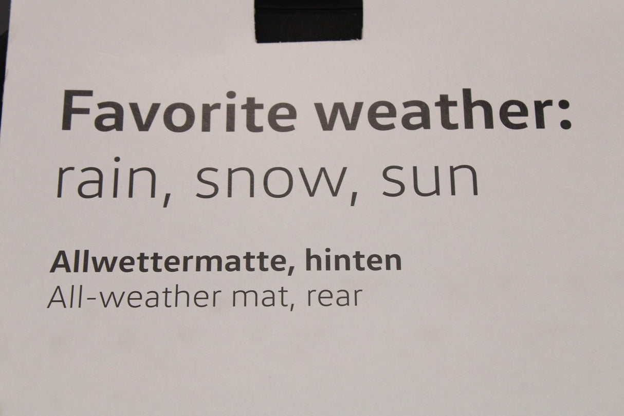 VW Golf MK7 MK7.5 2013-20 rear rubber floor mats set 5G0061512A 82V